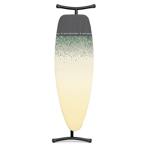 Brabantia Heat-Resistant Parking Zone vasalódeszka 1350x450mm - D méret, hőálló pihentető zóna, ülve vasaláshoz, D=35mm fekete váz, Fairtrade pamut újhajnal huzat - 242120