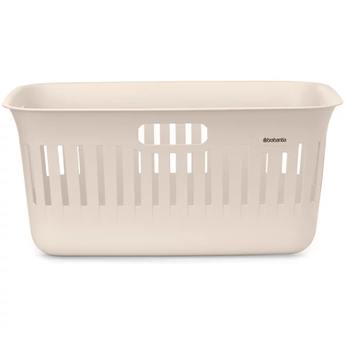 Brabantia Collect-It Laundry Basket szennyeskosár, 40L, 3db odalsó fogantyúval, szellőző nyílásokkal, újrahasznosított műanyag, világos bézs - 244483