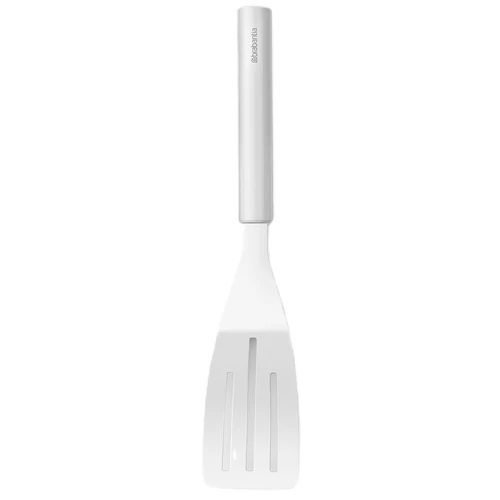 Brabantia Profile Cook & Serve kis méretű spatula, zsiradékelvezető nyílásokkal, hőálló, r.m. acél, selyem matt - 250729