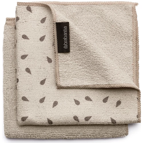 Brabantia SinkSide Microfibre Dish Cloths mikroszálas tisztítókendő, 2 db-os szett, világos bézs, 300x300 mm - 252068
