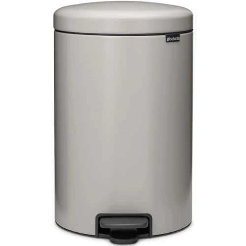 Brabantia NewIcon pedálos hulladékgyűjtő szagmentesen záródó Soft-Close fedél, műanyag tartály, 20L - Y méret, acél, hamvasszürke - 254406