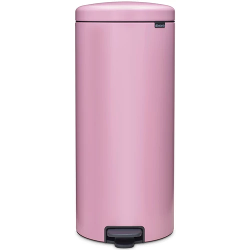 Brabantia NewIcon pedálos hulladékgyűjtő szagmentesen záródó Soft-Close fedél, műanyag tartály, 30L - G méret, acél, rózsaszín-lila - 255304