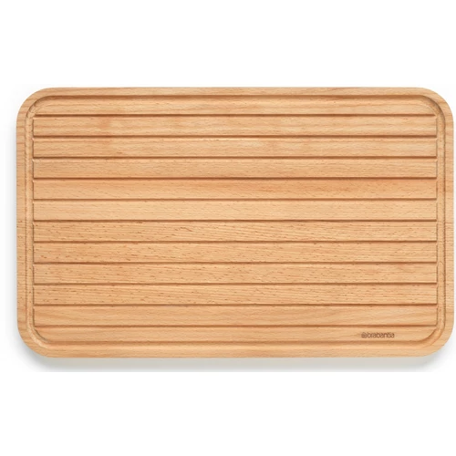 Brabantia Profile Slice & Dice bükkfa vágódeszka kenyér szeleteléshez, bemélyedésekkel, védő olajbevonattal, 400x250mm - 260728