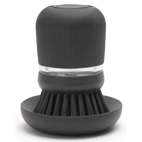 Brabantia SinkSide Soap Dispensing Dish Brush kézi mosogatókefe 100ml mosogatószer adagoló tartállyal, sötétszürke - 302626