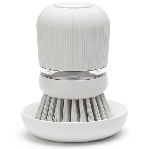 Brabantia SinkSide Soap Dispensing Dish Brush kézi mosogatókefe 100ml mosogatószer adagoló tartállyal, világosszürke - 302640