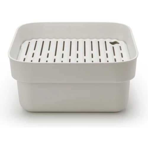 Brabantia SinkSide Washing Up Bowl hordozható mosogatótál kivehető szárítótálcával, csepegtetővel, 374x161x344mm, műanyag, világosszürke - 302688