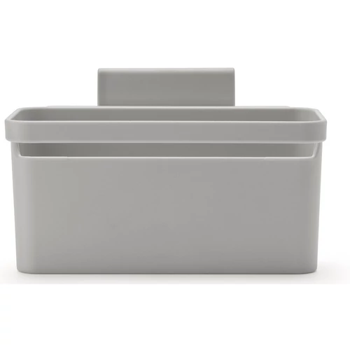 Brabantia SinkSide In-sink Organiser mosogatómedencébe rögzíthető mosogatószervező tapadókorongokkal, műanyag, középszürke, 127x171x106mm - 302749