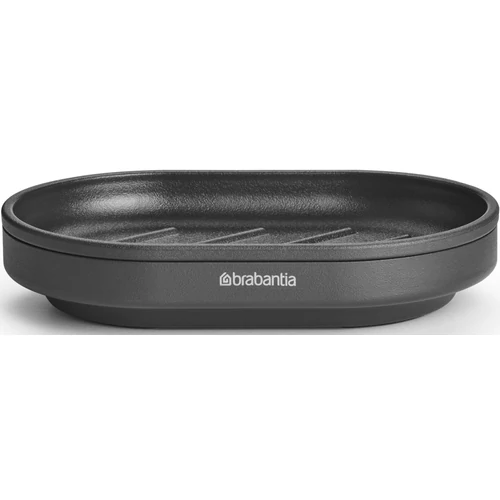Brabantia MindSet szappantartó kiemelhető rácsos belsővel, cseppgyűjtő tálcával, acél, határtalan szürke ásványi textúra - 303326