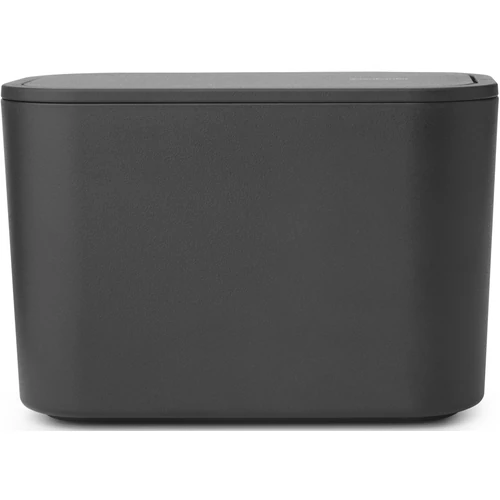 Brabantia MindSet kozmetikai hulladékgyűjtő billenőfedéllel, csúszásmentes talppal, műanyag, határtalan szürke ásványi textúra - 303364