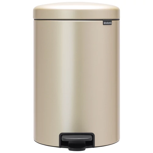 Brabantia NewIcon pedálos hulladékgyűjtő szagmentesen záródó Soft-Close fedél, műanyag tartály, 20L - Y méret, acél, aranyfényű - 304460