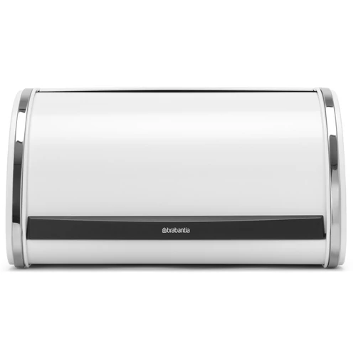 Brabantia Roll Top kenyértartó halkan záródó, befelé gördülő fedéllel, 316mm széles, 1 kenyérhez, ívelt forma, acél, fehér - 306044
