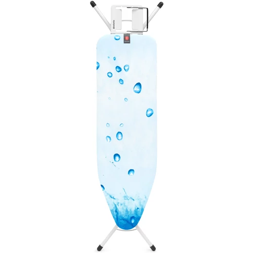Brabantia Steam Iron Rest vasalódeszka 1240x380mm - B méret, kinyitható vasalótámasz, D=22mm fehér váz, jeges víz huzat - 310102