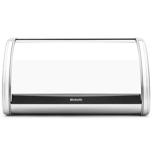 Brabantia Roll Top kenyértartó halkan záródó, befelé gördülő fedéllel, 316mm széles, 1 kenyérhez, ívelt forma, r.m. acél, fényes - 339585