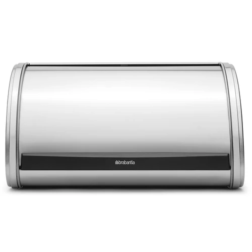 Brabantia Roll Top kenyértartó halkan záródó, befelé gördülő fedéllel, 316mm széles, 1 kenyérhez, ívelt forma, r.m. acél, selyem matt - 348907