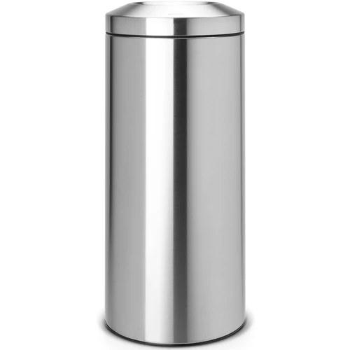 Brabantia Flame Guard önoltó papírkosár hulladékbedobó nyílással, fém kosárral, 30L, r.m. acél, selyem - 378621