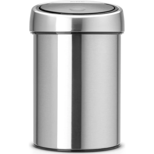 Brabantia Touch Bin fali/álló nyomófedeles hulladékgyűjtő XXS, 3L - A méret, r.m. acél, selyem ujjlenyomatmentes - 378645