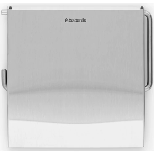 Brabantia ReNew fali kistekercses WC-papír tartó fedővel, r.m. acél, selyem - 385322