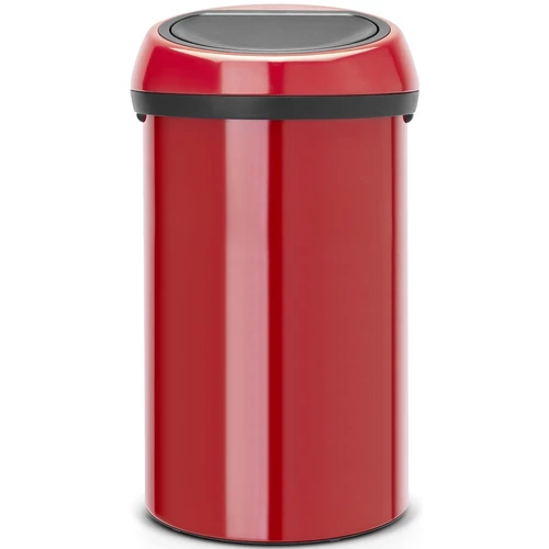 Brabantia Touch Bin nyomófedeles hulladékgyűjtő XXL, 60L - H méret, érzéki vörös acél test, érzéki vörös fedő - 402487