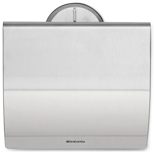 Brabantia Profile fali kistekercses WC-papír tartó fedővel, rozsdamentes acél, selyem matt - 427626