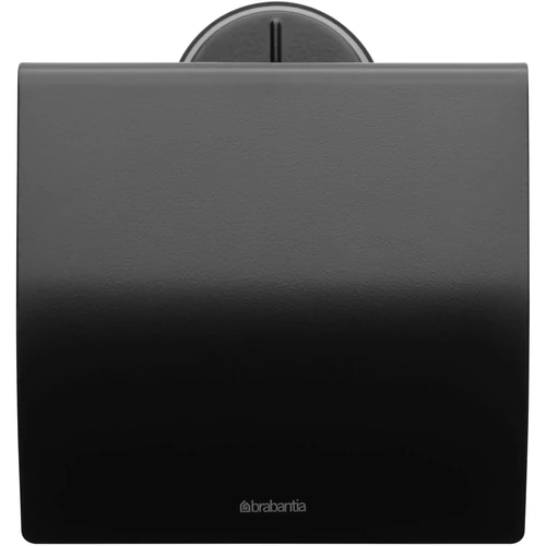 Brabantia Profile fali kistekercses WC-papír tartó fedővel, acél, fekete - 483400