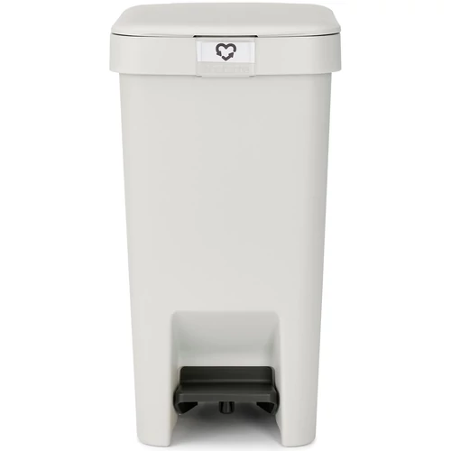 Brabantia StepUp pedálos kuka hulladéktípus jelölő ablakkal, lecsapódásgátló fedél, 10L - C méret, 91% újrahasznosított műanyag, világosszürke - 800245