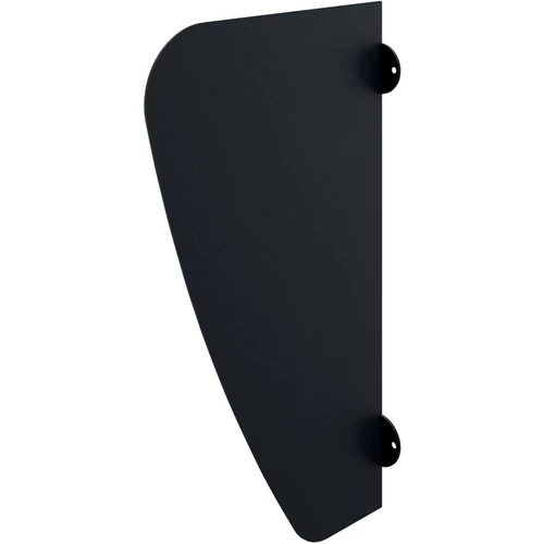 DELABIE AZA rozsdamentes acél piszoár válaszfal, matt fekete Teflon bevonatú, 3mm vastag AISI304 lemezből