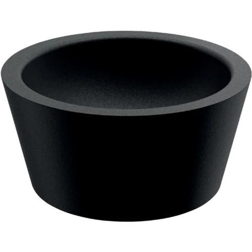 DELABIE ALGUI pultra ültetett kézmosó kagyló, rozsdamentes acél, matt fekete Teflon, kerek forma, D=375mm, H=165mm