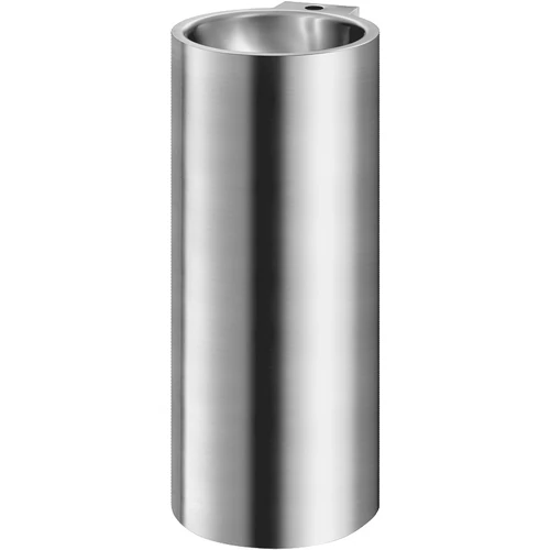 DELABIE REDO-T lábon álló, henger alakú kézmosó, H=830mm, 0,8 mm r.m. acél, selyem, 35mm csapfurattal