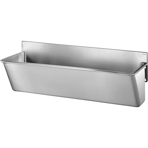 DELABIE sebészi bemosakodó vályú alacsony hátfallal, két állásos 1400mm, r.m. acél