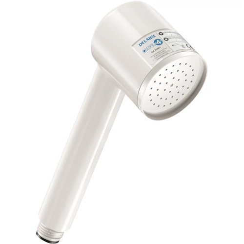 DELABIE BIOFIL steril végponti kézizuhany szűrő esőztető kifolyóval, PE szűrőrostok, 0.1μm névleges, 0.2μm abszolút szűrés, 12000L, vagy max. 4 hónap szűrőkapacitás