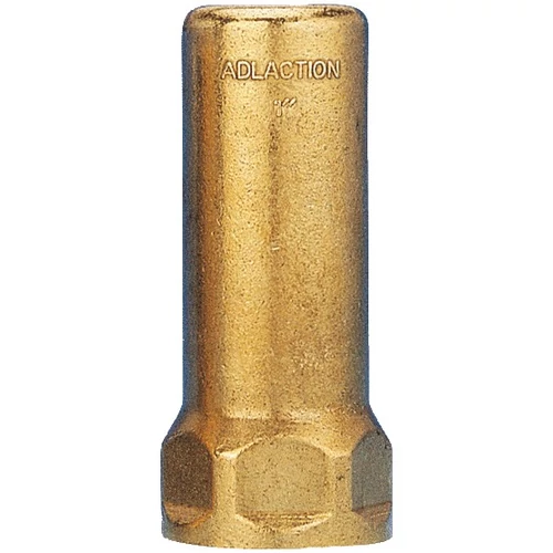 DELABIE vízütés csillapító, vízkalapács elnyelő r.m. acél rugóval, dugattyúval, max. 20 bar, H=98mm sárgaréz test, F1"