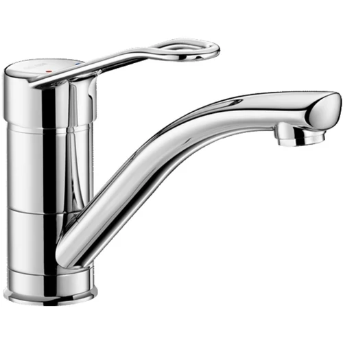 DELABIE álló karos csap 170mm lengő kifolyóval, lyukas keverőkarral, H=100mm, 5L/p