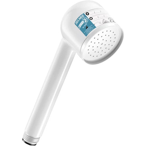 DELABIE BIOFIL nem-steril végponti kézizuhany szűrő esőztető kifolyóval, PE szűrőrostok, 0.1μm névleges, 0.2μm abszolút szűrés, 6000L, vagy max. 2 hónap szűrőkapacitás