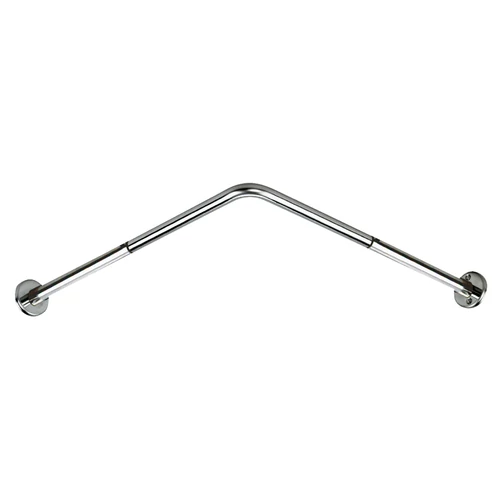 DELABIE sarok zuhanyfüggöny tartórúd, 1mm vastag, fényes r.m. acél cső, D=20mm/16mm, csavarva állítható száranként 700-900mm