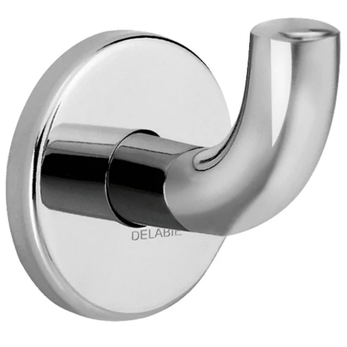 DELABIE egyágú akasztó, kerek, r.m. acél, fényes