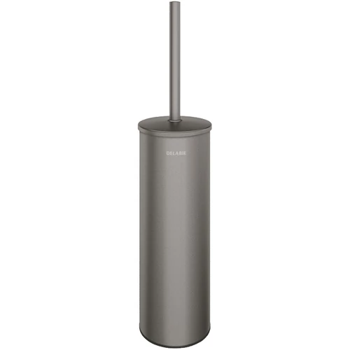 DELABIE Be-Line fali WC-kefe fedővel, biztonsági rögzítéssel, 1mm AISI304 r.m. acél, antracit