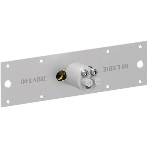 DELABIE rögzítőkonzol és transzformátor szett TEMPOMATIC MIX 4 fali, beépített vízcsatlakozású keverős csapokhoz, 0-35mm falakhoz, M1/2