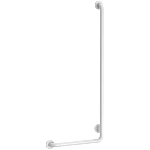 DELABIE NylonClean derékszögű kapaszkodó jobb és bal szárral is szerelhető, fehér nylon bevonatú acél D=32mm, 1245x450mm