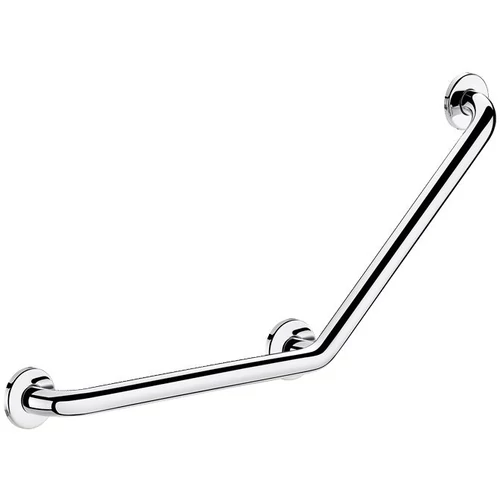 DELABIE 135°-ban hajlított kapaszkodó, rm acél, UltraPolish fényes, 170 kg-ig terhelhető, d=32 mm, 400x400 mm