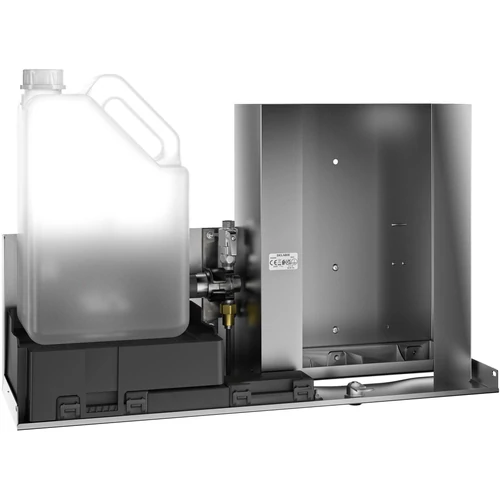 DELABIE szekrénybe integrálható, érintésmentes kézmosó szaniter egység tükrös kabinethez, 3 funkciós - csaptelep, szappanadagoló, kéztörlő papíradagoló