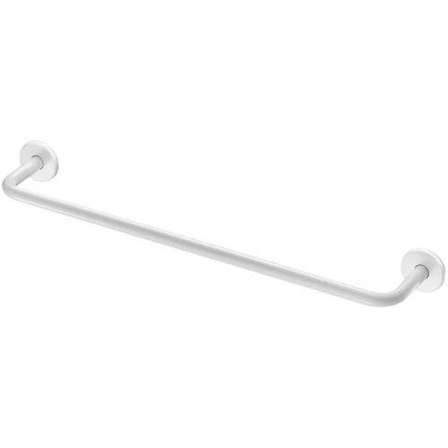 DELABIE törölközőtartó rúd, 600 mm egyenes, 1 állású, r.m. acél, d=20 mm, fehér