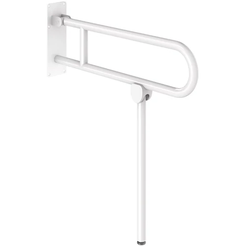 DELABIE Basic felhajtható kapaszkodó lábbal, r.m. acél, fehér, 760mm