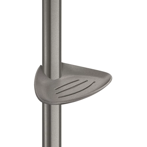 DELABIE csúsztatható szappantartó D=35mm Be-Line zuhanykapaszkodóra, lekerekített, metalizált antracit