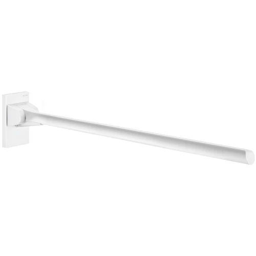 DELABIE Be-Line exkluzív fali felhajtható kapaszkodó 5mm hátfallal, D=42mm, alumínium, fehér, 850mm