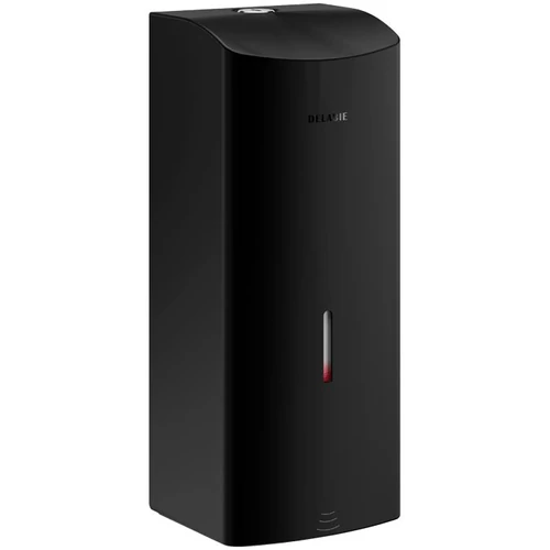 DELABIE automata szappanadagoló, SLIM, 1 literes műanyag tartállyal, r.m. acél, fekete, elemes 6x1,5V (AA)