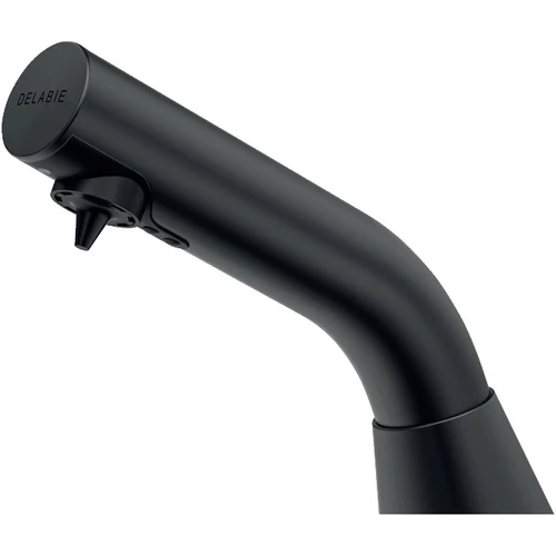 DELABIE mosdópultba süllyesztett infra folyékonyszappan adagoló 0.5L easy-clip tartállyal, 230V, matt fekete