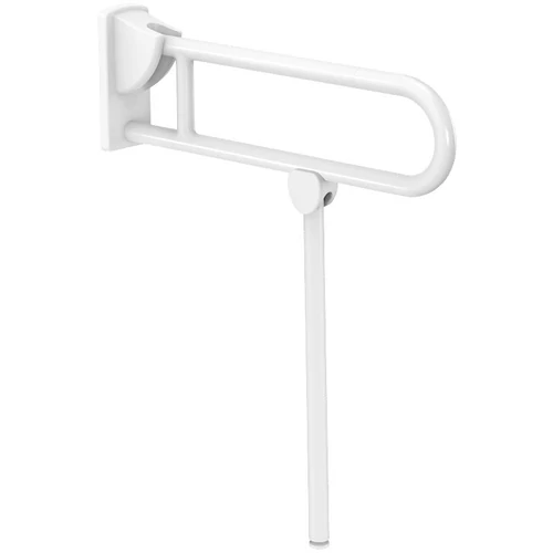 DELABIE felhajtható kapaszkodó lábbal, NylonClean fehér nylon bevonatú acél, lecsapódásmentes, 650mm