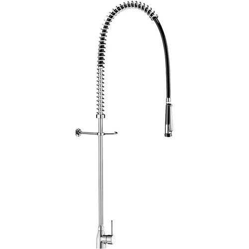 DELABIE álló nagykonyhai öblítő zuhany antitorziós rugó megerősítéssel, keverőkarral