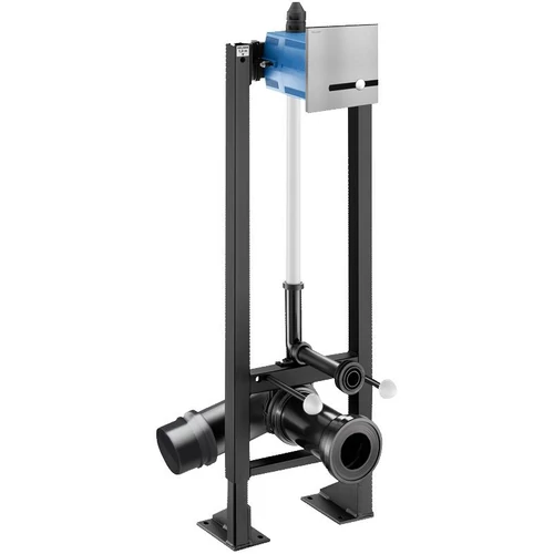 DELABIE TEMPOFIX 3 szerelőkeretes WC öblítő Dual Control infra és nyomógombos vezérléssel, álló, önhordó, hálózati