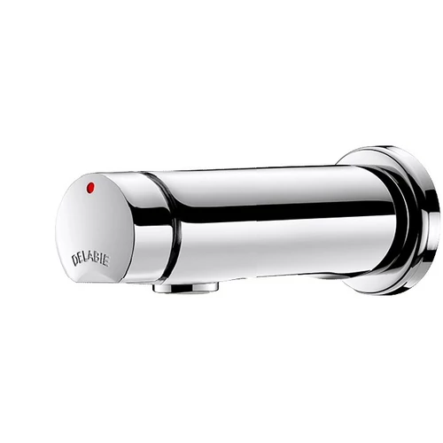 DELABIE TEMPOSOFT 2 fali időzített Soft-Touch nyomógombos csaptelep kevert vízre falon belüli vízcsatlakozással 110mm